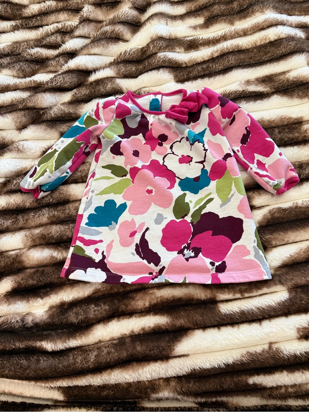 Gymboree Pink Multi Floral Long-Sleeve Tunic